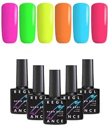 Набір неонових баз Reglance "80s" 6 штук 7.5 мл