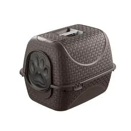 Закритий туалет для котів PRIVE' 41,8x50,5x39,6h, сіро-бежевий