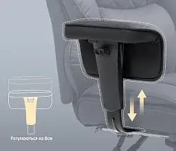 Офісне крісло GT Racer сіре (B-2511 Fabric Gray) - мініатюра 6