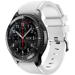 Силиконовый ремешок Primo для часов Samsung Gear S3 Classic SM-R770/Frontier RM-760 White