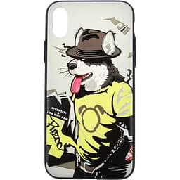 Чохол-накладка PUZOO TPU Case with UV Printing Hip Hop iPhone X RAP Alaskan Grey