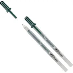 Ручка гелевая Sakura Glaze 3D-Roller Зеленый темный