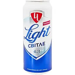 Пиво Чернігівське Light, світле, 4,3%, з/б, 0,5 л