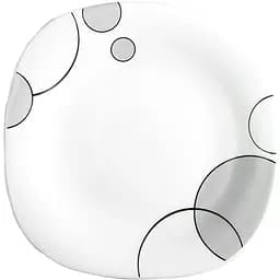 Тарілка обідня Vittora Сірі бульбашки Square 24 см (110987)