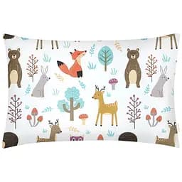 Набір наволочок Cosas Colorful animals 40х60 см бежевий (SetPillow_AnimalsMushrooms_40x60) - мініатюра 1
