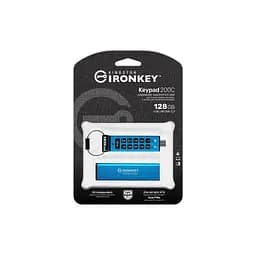 USB флеш накопичувач Kingston 128GB IronKey Keypad 200 Type-C Encrypted Blue USB 3.2 (IKKP200C/128GB) - мініатюра 6
