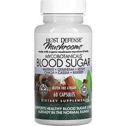 Грибы для нормализации уровня сахара Fungi Perfecti MycoBotanicals Blood Sugar 60 капсул