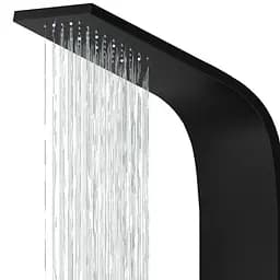 Душова панель Corsan Alto black LED A017MBLLED, Чорний матовий - мініатюра 2