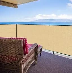 Сетка ширма для балкона 110 г/м² (0.9 х 3 м) Бежевый