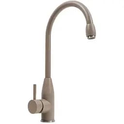 Смеситель кухонный Platinum 26 FHP (7456) поворотный однорычажный из нержавеющей стали титан (SP000040937)