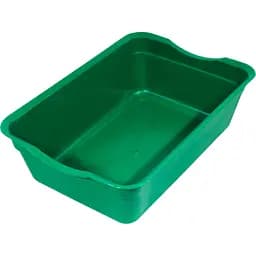 Туалет для котів Тігріс глибокий без сітки зелений 40x27x12 см