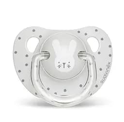 Пустушка анатомічна Suavinex Hygge Затишні історії Зайчика, 18+ міс., сірий (306581)