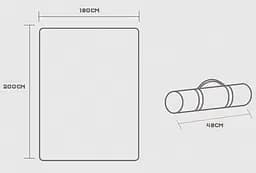 Килимок для пікніка Xiaomi ZaoFeng HW030303 червоний 200 х 180 см - мініатюра 2