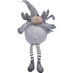 Новорічна м'яка іграшка Yes! Fun Олень новорічний 24х14х61 см сіра (973608)