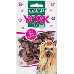 Ласощі для собак TatraPet York снекі-мікс з кісточок, курка, яловичина, бекон 90 г 