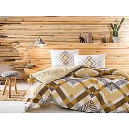 Комплект постільної білизни TAC Optima Yellow Полуторний Різнокольоровий 000229536