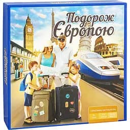 Настільна гра "Подорож Європою" Arial 910275 фішки, картки з маршрутами