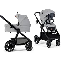 Універсальна коляска 2 в 1 Kinderkraft Everyday 2 Light Gray світло-сіра (00-00305224) - мініатюра 2