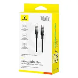 Кабель Baseus Discolor Series Fast Charging Cable USB-C to USB-C 100W 1 м - мініатюра 2