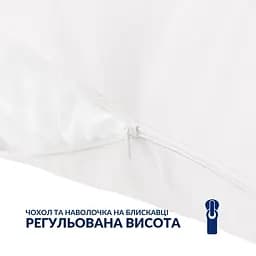 Подушка Ideia з наволочкою для сну та відпочинку S-Form 40х130 см антиалергенна з блискавкою 8-36022*001 - мініатюра 2