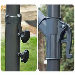 Садова парасоля GardenLine Grey 3,5 м - мініатюра 5