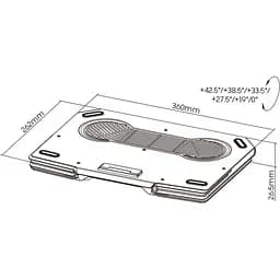 Підставка для ноутбука GamePro CP1540 [111014] - мініатюра 9