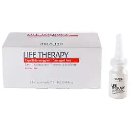 Сироватка для волосся Maxima Life Therapy Reconstruction Serum відновлювальна 6 шт. x 12 мл