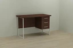 Комп'ютерний стіл Ferrum-decor Гаррі 75x140x70 білий ДСП Венге 32мм (FRD-105763)