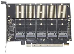 Плата розширення Frime WCH382L (ECF-PCIEtoSSD010) PCI-E-5xM.2 (B Key)