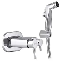 Гігієнічний душ прихованого монтажу Zerix з виходом для бачка унітазу LR5398-1 LL1460, Хром