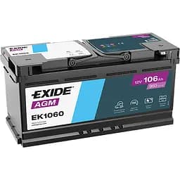 Акумулятор Exide Start Stop AGM 106Ah 950EN (EK1060)