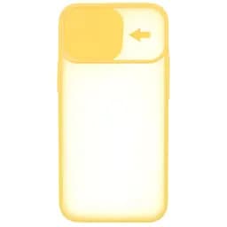 Чохол UFT для iPhone 12 mini силіконовий зі шторкою, що захищає камеру Yellow - мініатюра 2