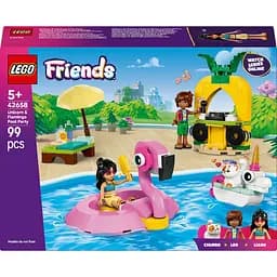 Уценка. Конструктор LEGO Friends Вечеринка единорога и фламинго у бассейна 99 деталей (42658)