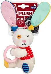 Іграшка для собак GiGwi Plush Friendz Зайчик з кільцем та пищалкою 16 см - мініатюра 2