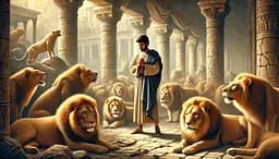 Дерев'яний фігурний пазл Молитва серед левів, А2, Картонна коробка 300+ елементів