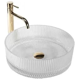 Умывальник Rea Ingrid transparent 40 накладной REA-U0278, Прозрачный