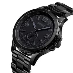 Класичний чоловічий годинник Skmei 1513 (black) - мініатюра 2