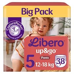 Підгузки трусики Libero Up&Go 5 (12-18 кг), 38 шт. (75058)