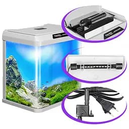 Акваріум Kruger Meier Como Aquarium 7 л білий 23x15,5x25 см (R230KM) - мініатюра 7
