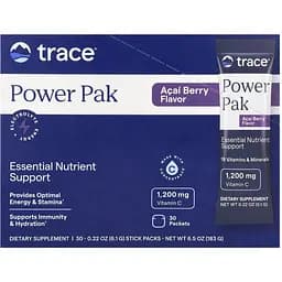 Електроліти Trace Minerals Electrolyte Stamina Power Pak зі смаком ягоди асаї 183 г (30 шт. х 6.1 г)