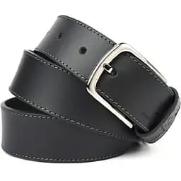 Ремінь шкіряний Grande Pelle чорний 120х4х0.5 см acs0032051