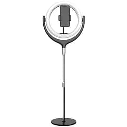 Кільцева LED лампа Puluz SYA00522101B 12" зі штативом, чорна