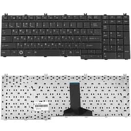 Клавіатура для ноутбука TOSHIBA (A500, L350, L500, L550, P200, P300, P500) rus, black (chiclet) - мініатюра 2