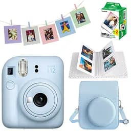 Набір камера Fujifilm Instax Mini 12, Фотопапір 20шт, Чохол, Фотоальбом на 64 фото, Фоторамки