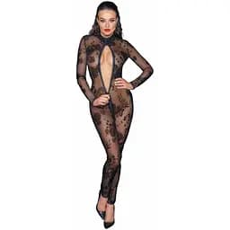 Бодістокінг Noir Handmade F237 Long tulle overall - M