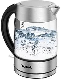 Електрочайник Tefal Glass Kettle 1.7 л скло з підсвіткою сріблясто-чорний kuh0015362 - мініатюра 6