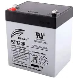 Аккумуляторная батарея AGM RITAR RT1255, Gray Case, 12V 5.5Ah ( 90 х 70 х 101 (107) ) Q10