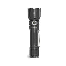 Ліхтар ручний Videx A376, Black, 3600 Лм, 5000K, до 300 м, 8 режимів роботи, лінзи із загартованого скла, світлодіод Cree XHP50.2 (20 Вт) / 2xCree XPE (3 Вт), акумулятор (Li-ion 21700 4000mAh), Type-C, IP68 (VLF-A376) - мініатюра 6