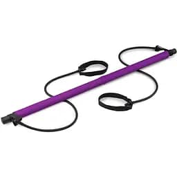 Тренувальна палиця з еспандерами Hop-Sport HS-T090GS фіолетова