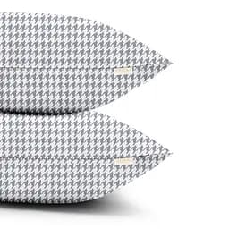 Комплект постільної білизни Cosas Houndstooth Євро сірий (TweedGreyWhite_El160-01White_200) - мініатюра 5